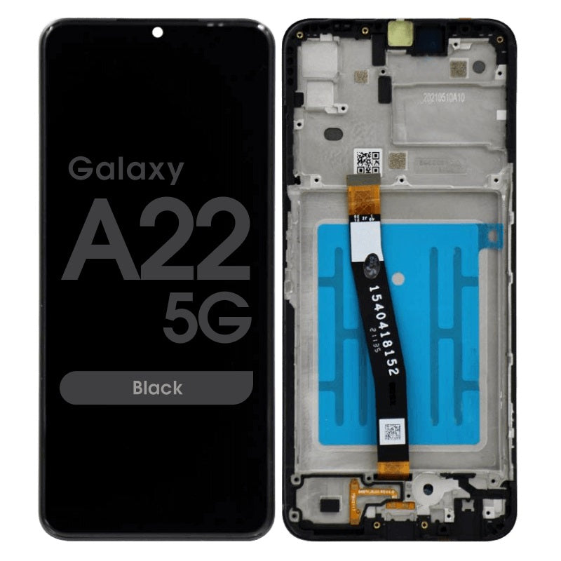 For Galaxy A22 4G (SM-A225) LCD Screen With Touch Digitizer Assembly and Frame (OEM)