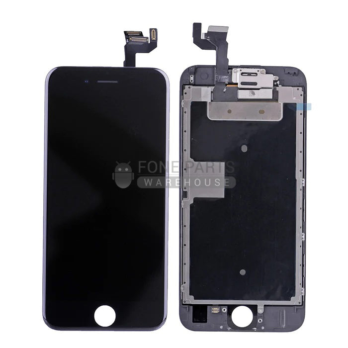 For IPhone 6S Replacement LCD Screen Assembly with Touch Digitizer and Frame [True Tone] [Black]