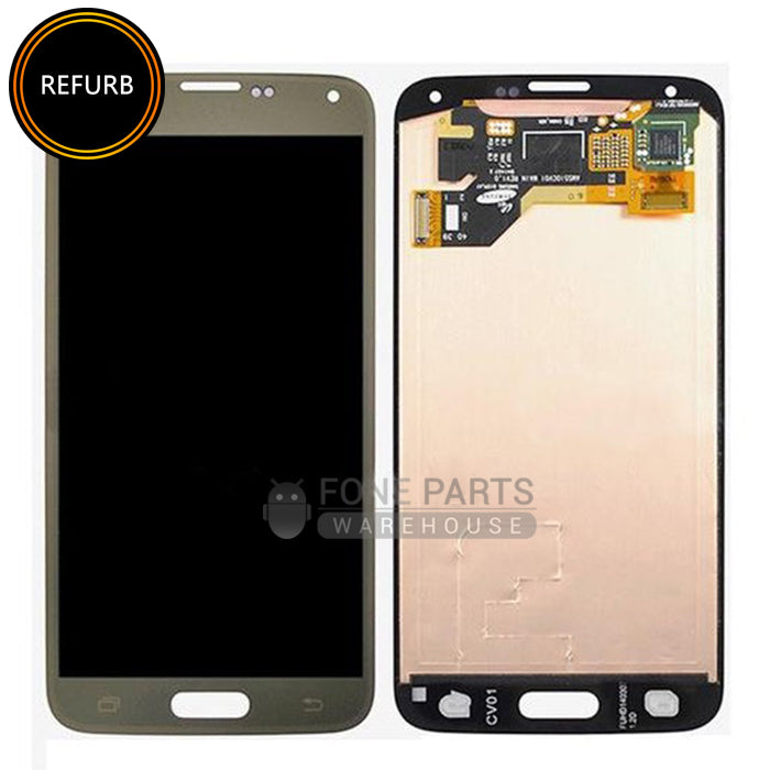 For Galaxy S5 Mini Replacement LCD Screen With Touch Digitizer Assembly (Original Refurbish) [Gold]