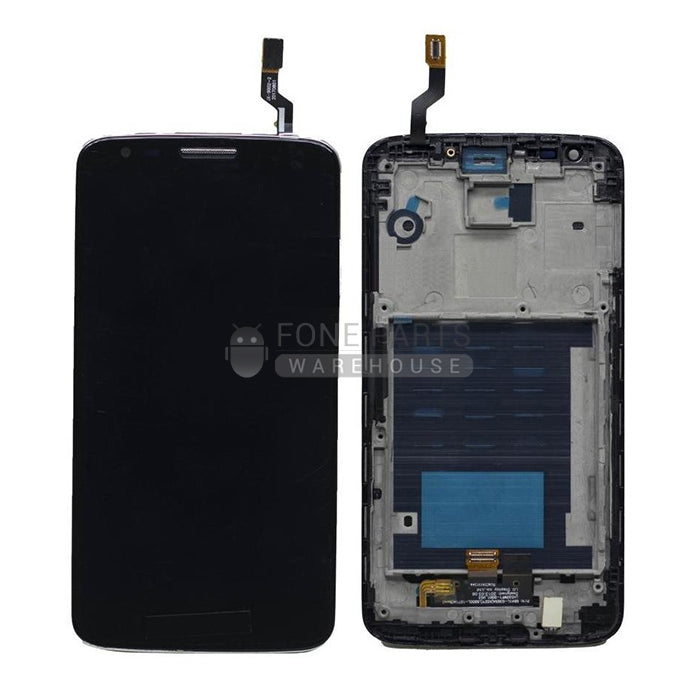 For LG G2 (D802) Lcd with Digitizer and frame Assembly in [Black]