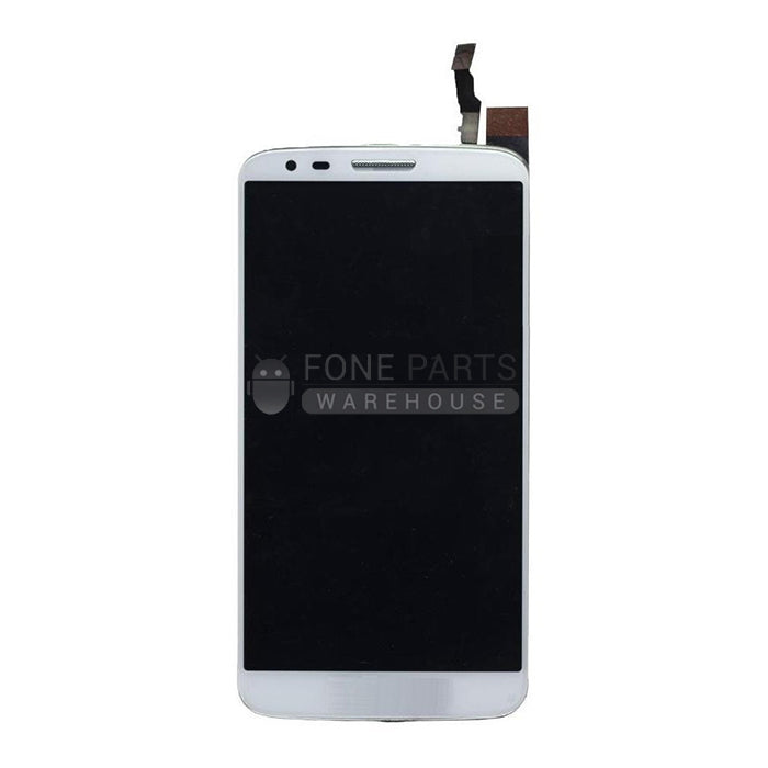 For LG G2 (D802) Lcd with Digitizer and frame Assembly in [White]