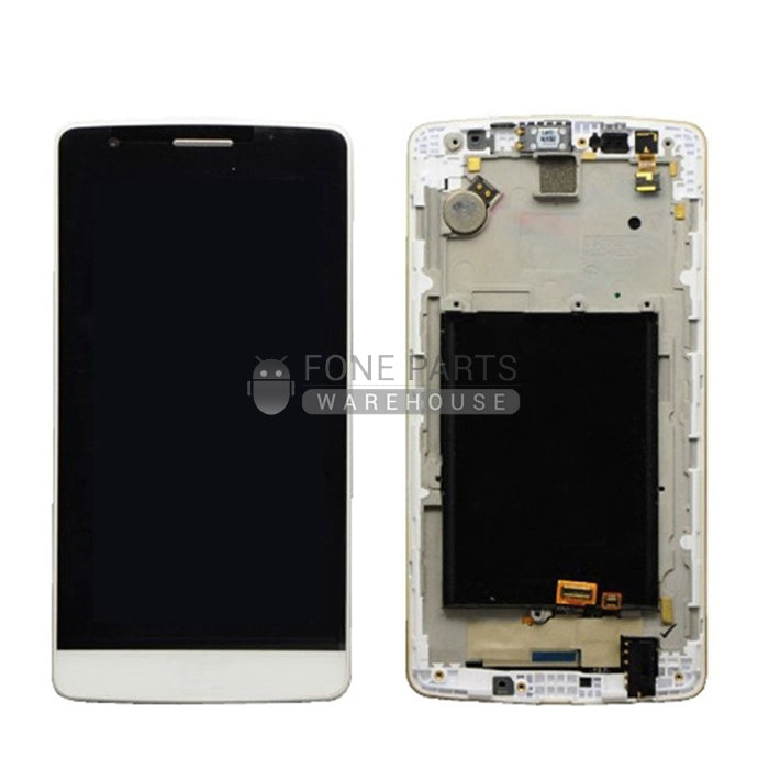 For LG G3 (D855) Lcd with Digitizer and frame Assembly in [White]