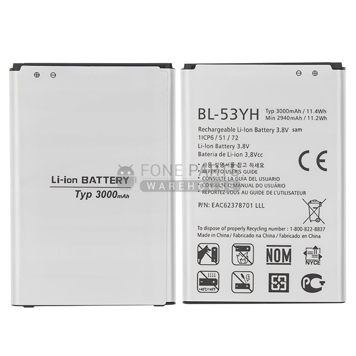 For LG G3 (D855) Replacement Battery [Assemble with original IC]