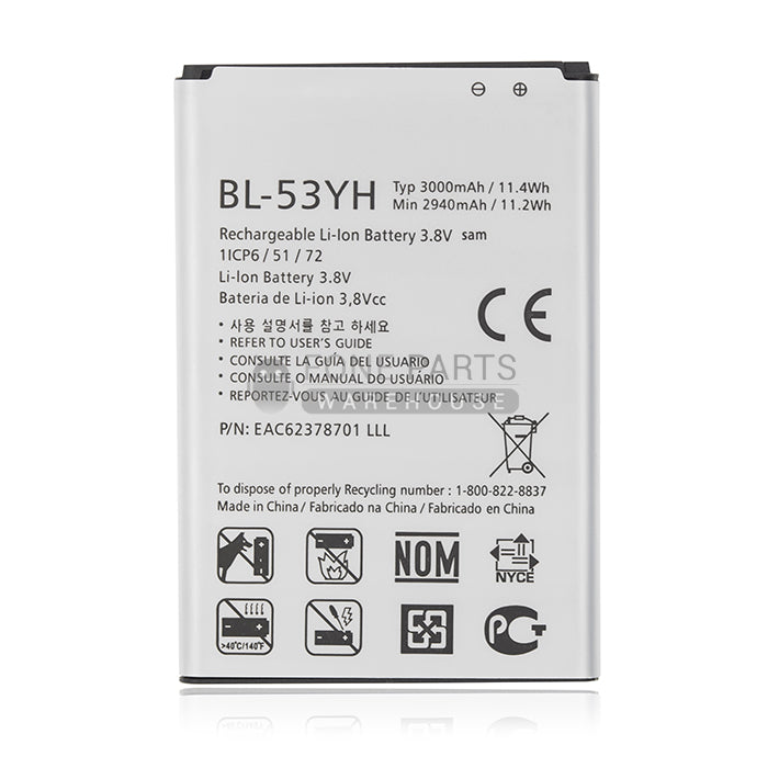 For LG G3 (D855) Replacement Battery [Assemble with original IC]