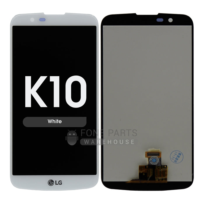 For LG K10 2016 (K430) Lcd Screen with Touch Digitizer Assembly in [White]