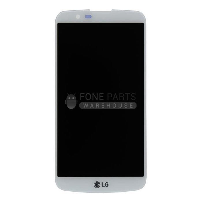 For LG K10 2016 (K430) Lcd Screen with Touch Digitizer Assembly in [White]