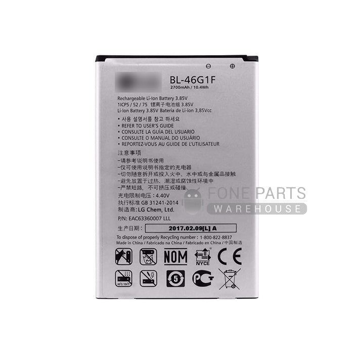 For LG K10 (M250YK)(2017) Replacement Battery [Assemble with original IC]