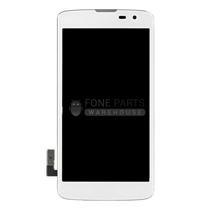 For LG K7 (X210DS) Lcd Screen with Touch Digitizer Assembly in [White] [With Frame]