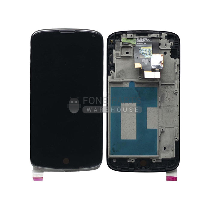 For LG Nexus-4 (E960) Lcd Screen with Touch Digitizer Assembly in [White]