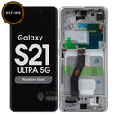 For Galaxy S21 Ultra 5G (SM-G998) LCD Screen With Touch Digitizer and Frame (Pulled Out) [Phantom Silver]