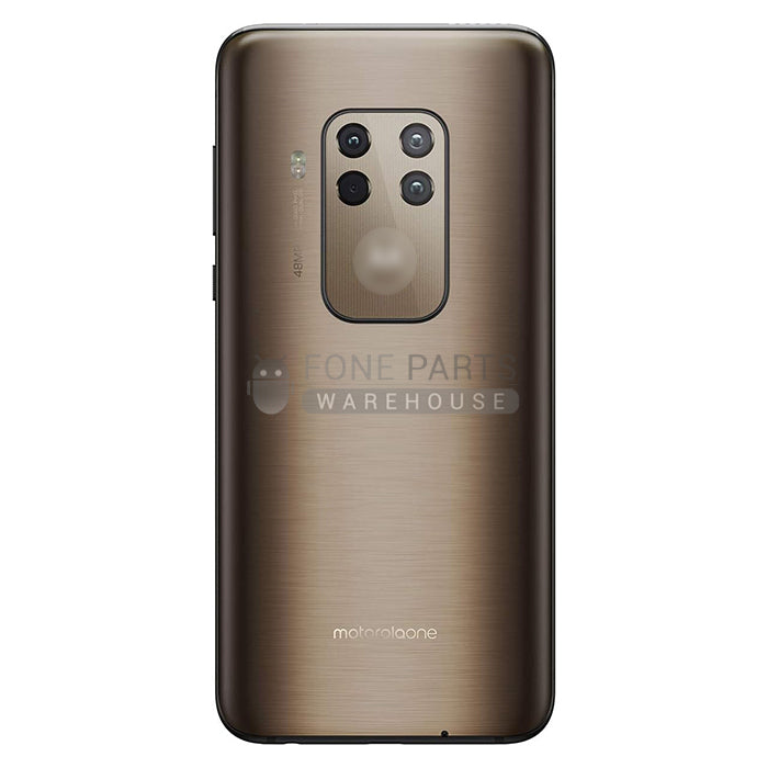 For  Moto One Zoom Replacement Battery Back Cover in [Brushed Bronze]