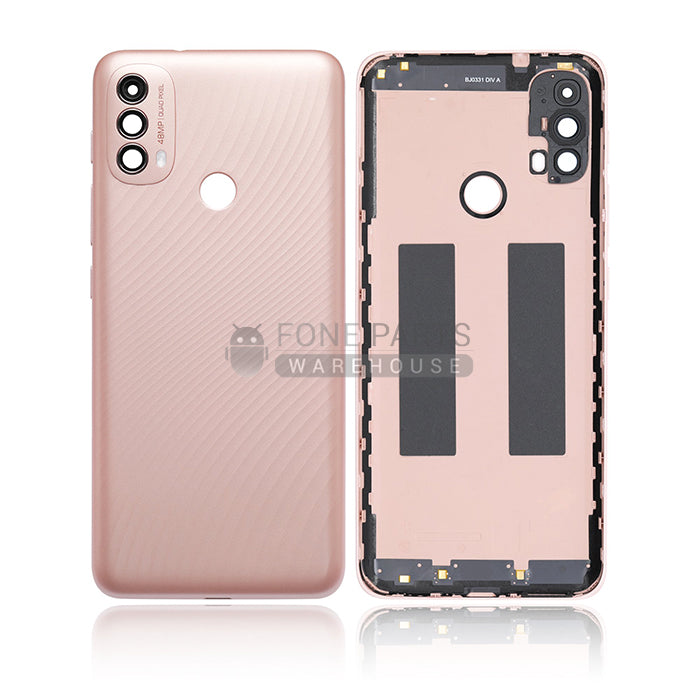 For Motorola E 40 Replacement Battery Back Cover in [Pink Clay]