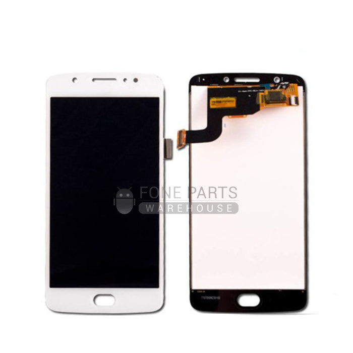 For Motorola E4 Plus Lcd Screen and Touch Digitizer Without Frame [White]