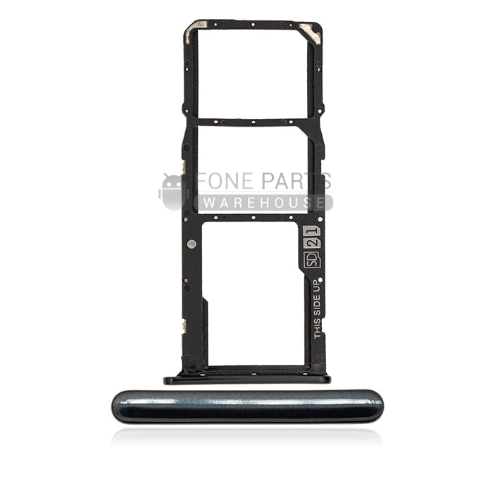 For Motorola E6 Play Replacement Sim Card Tray [Black]