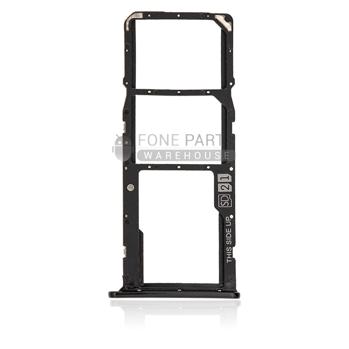 For Motorola E6 Play Replacement Sim Card Tray [Black]