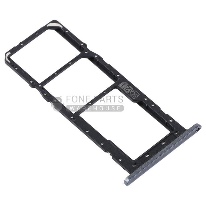 For Motorola E6 Plus Replacement Sim Card Tray [Polished Graphite]