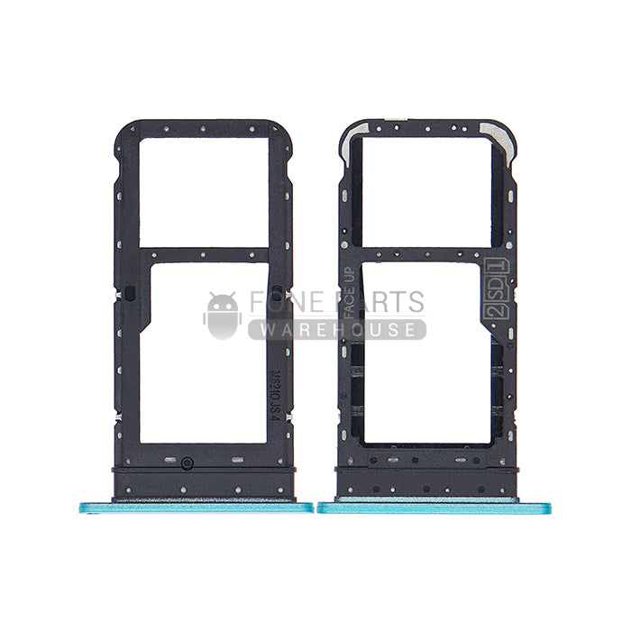 For Motorola E7 Replacement Sim Card Slot Tray [Aqua Blue]