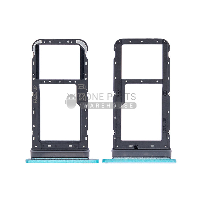 For Motorola E7 Replacement Sim Card Slot Tray [Aqua Blue]