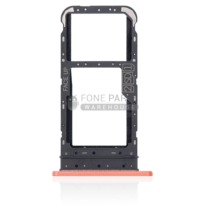 For Motorola E7 Replacement Sim Card Slot Tray [Satin Coral]