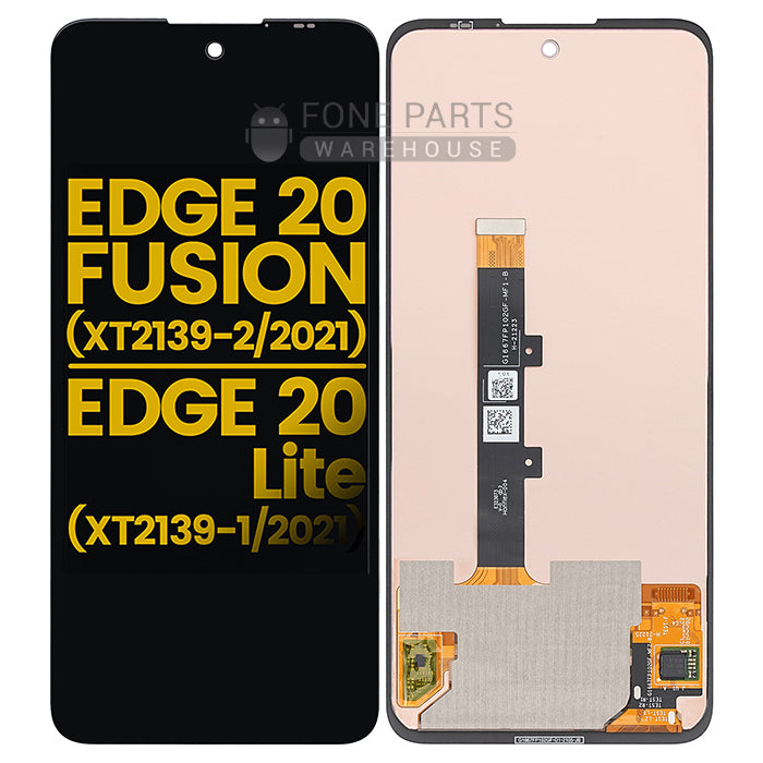 For Motorola Edge 20 Lite / Edge 20 Fusion LCD Screen and Touch Digitizer Without Frame (Black)