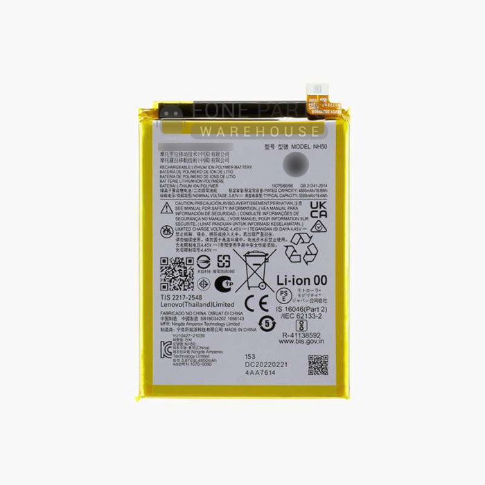 For Motorola G22 / G13 / E13 / E32s / G 5G 2023 Replacement New Battery [NH50] [Pulled Out Original]