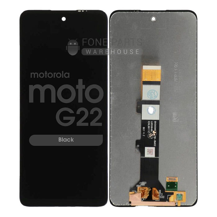 For Motorola G22 LCD Screen and Touch Digitizer Without Frame (Black)