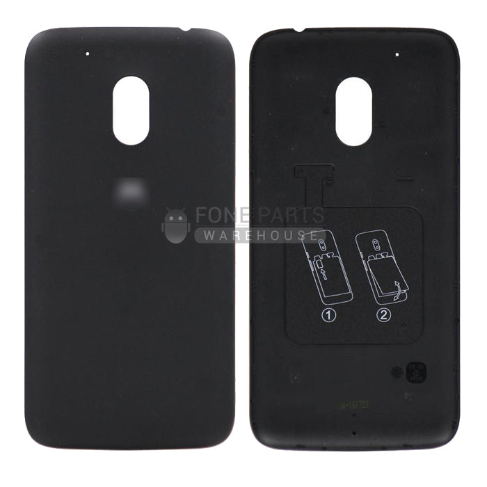 For Motorola G4 Play Replacement Battery Cover in [Black]