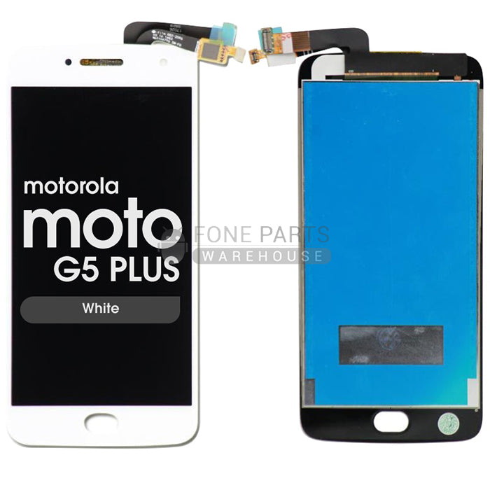 For Motorola G5 Plus Lcd Screen and Touch Digitizer Without Frame [White]