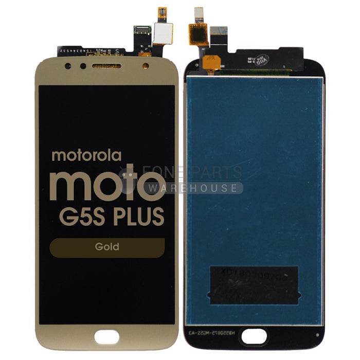 For Motorola G5s Plus Lcd Screen and Touch Digitizer Without Frame [Gold]