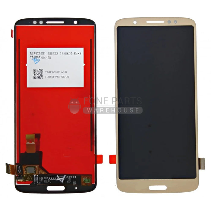 For Motorola G6 Plus Lcd Screen and Touch Digitizer Without Frame [Gold]