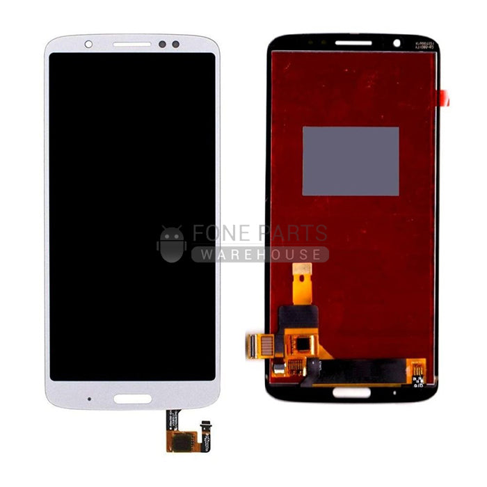 For Motorola G6 Plus Lcd Screen and Touch Digitizer Without Frame [White]