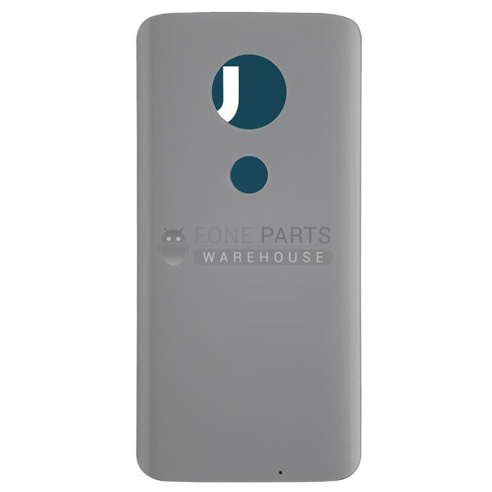 For Motorola G7 Replacement Back Cover [Clear White]