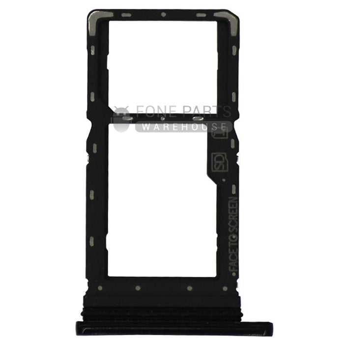 For Motorola G8 Play Replacement Sim Card Slot Tray [Black]