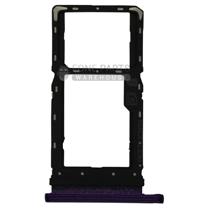 For Motorola G8 Play Replacement Sim Card Slot Tray [Purple]