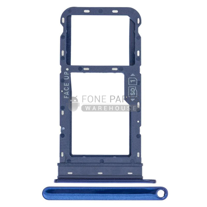 For Motorola G8 Replacement Sim Card Slot Tray [Capri Blue]