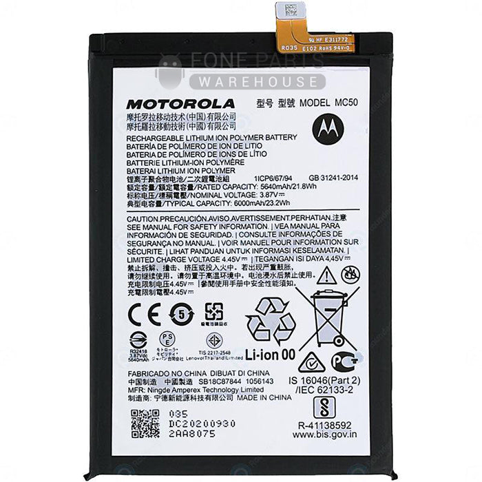 For Motorola G9 Power / G60 / G40 (Fusion) Replacement Battery [Pulled Out Original]