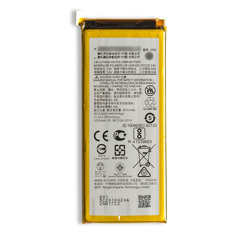 For Motorola G6 Plus Replacement Battery [JT40] [Assemble with original IC]