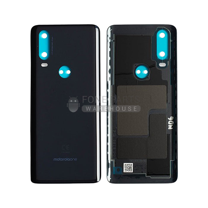 For Motorola One Action Replacement Battery Back Cover in [Denim Blue]