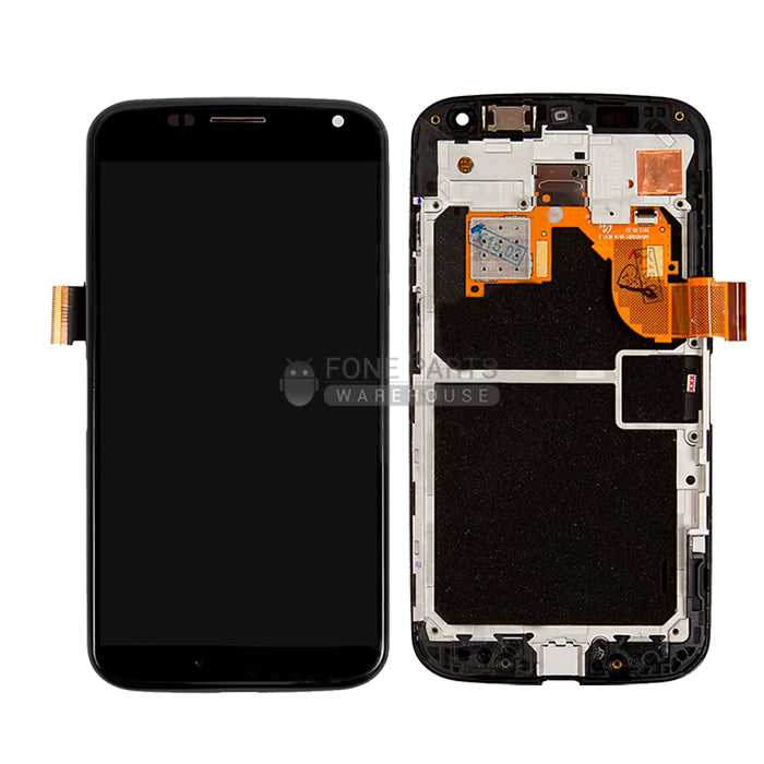 For Motorola X Lcd Screen With Touch Digitizer and Frame [Black]