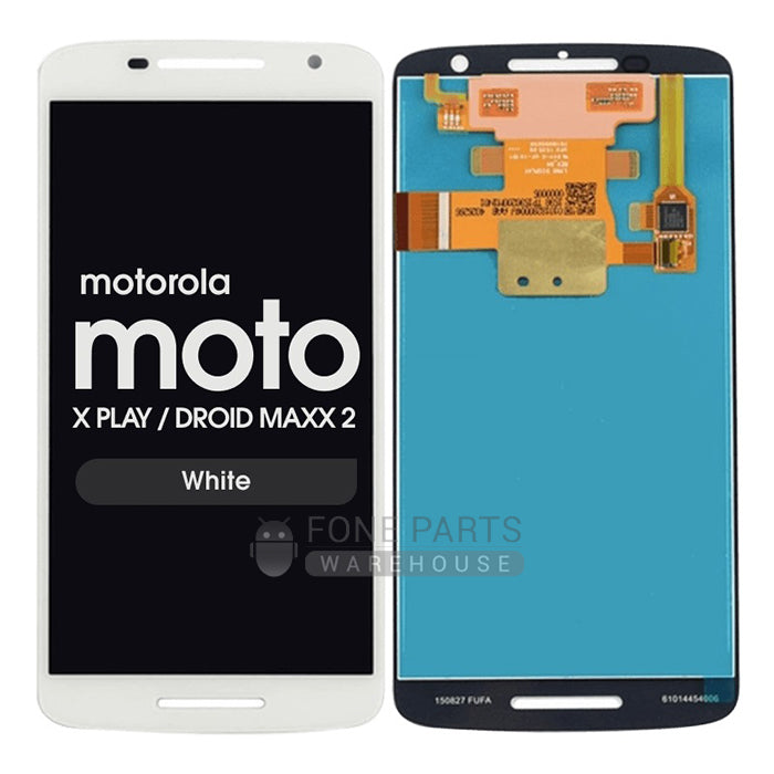 For Motorola X Play Lcd Screen and Touch Digitizer Without Frame [White]