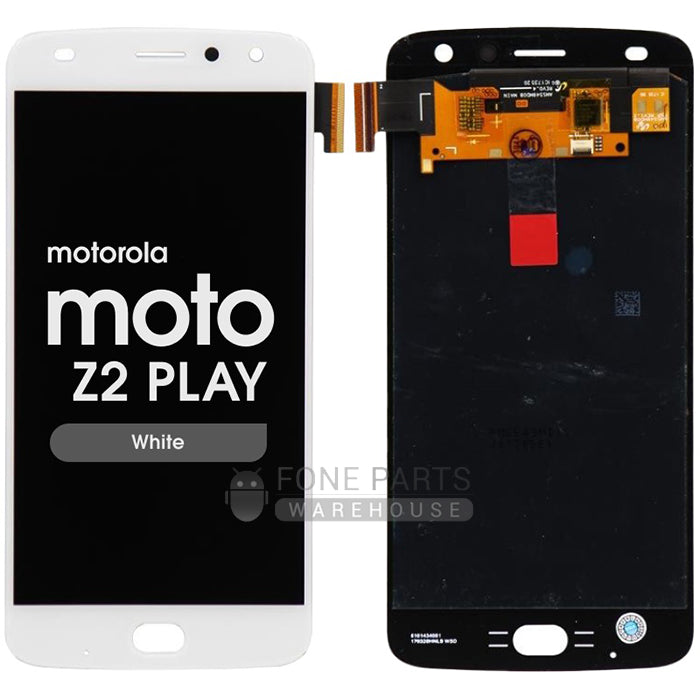 For Motorola Z2 Play Lcd Screen and Touch Digitizer Without Frame [White]