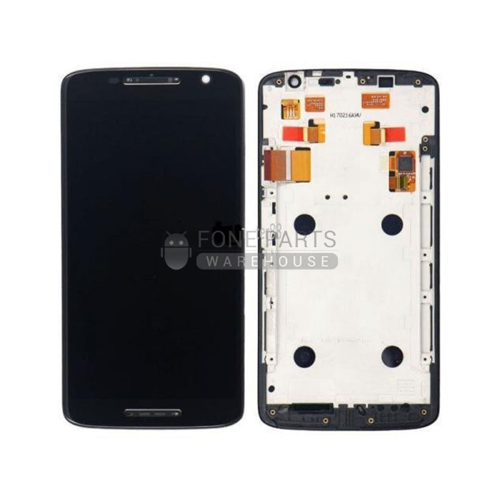 For Motorola Z Lcd Screen With Touch Digitizer and Frame [Black]