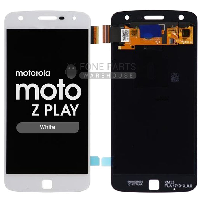 For Motorola Z Play Lcd Screen and Touch Digitizer Without Frame [White]