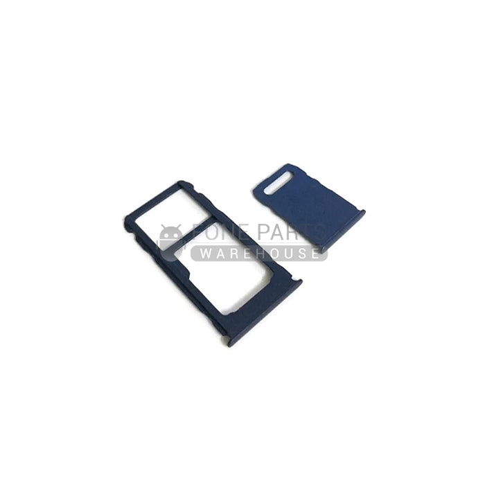 For Nokia 3.1 Plus (2018) Replacement Sim card Tray Holder with Sim SD Card Adapter [Blue]