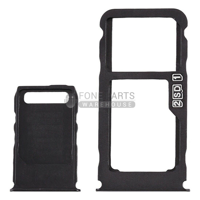 For Nokia 3.1 Plus (2018) Replacement Sim Tray [Black]