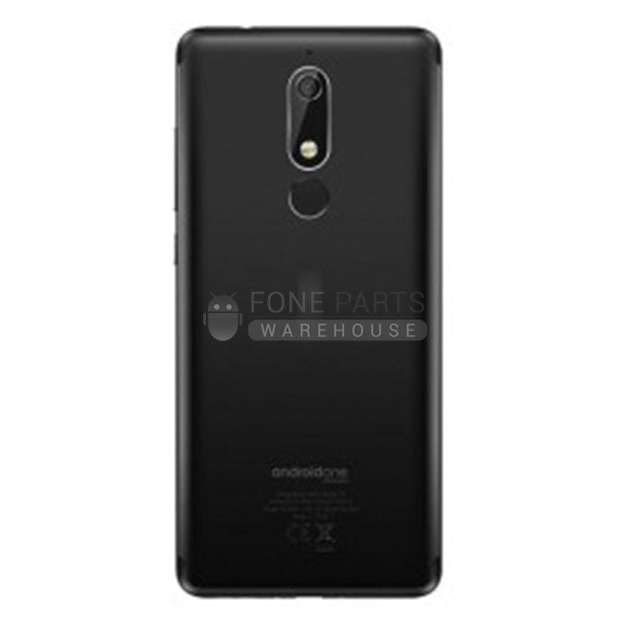 For Nokia 5.1 (2018) Replacement Battery Back Cover [Black]