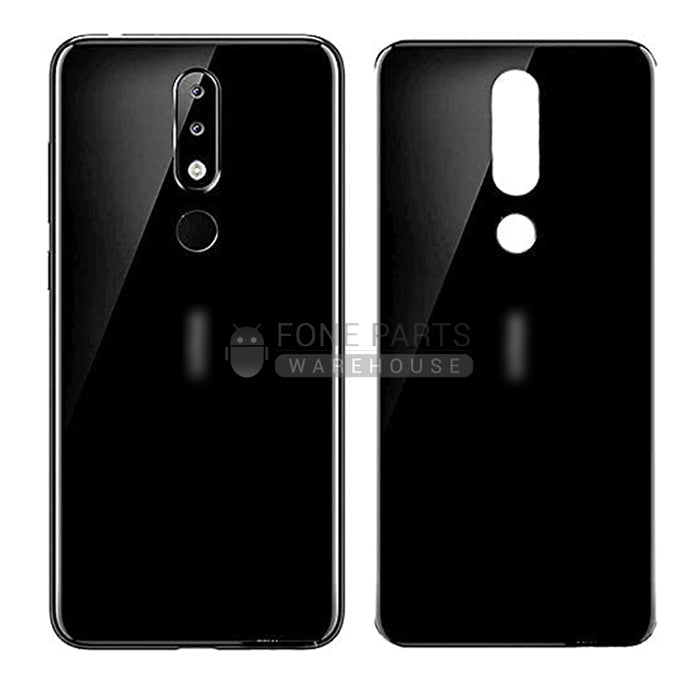 For Nokia 6.1 Plus/ X6 Replacement Battery Back Cover [Black]