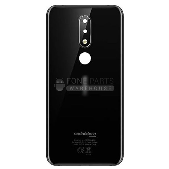 For Nokia 6.1 Plus/ X6 Replacement Battery Back Cover [Black]