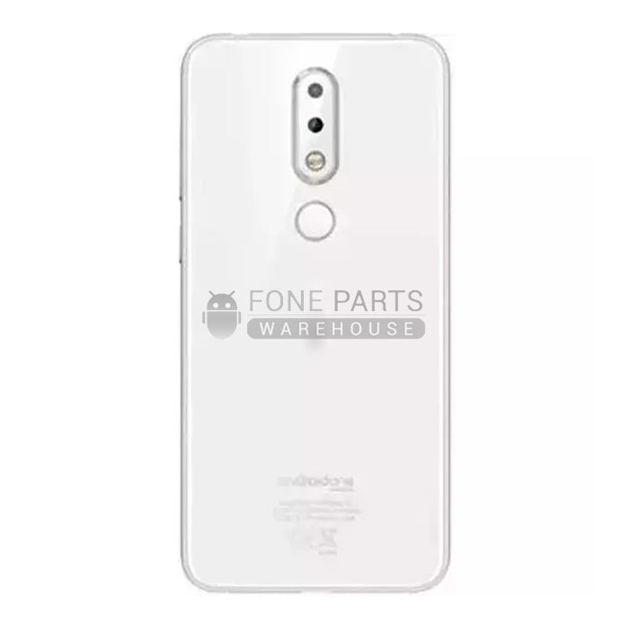 For Nokia 6.1 Plus/ X6 Replacement Battery Back Cover [White]