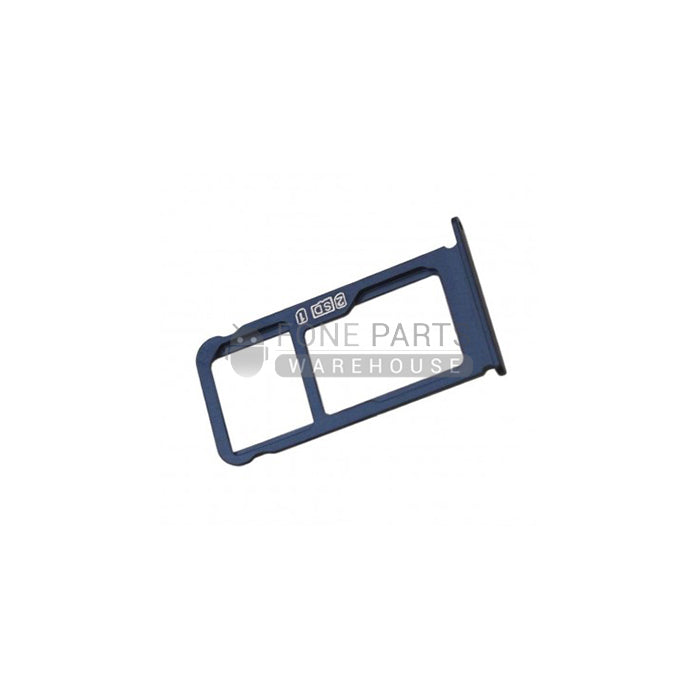 For Nokia 6.1 Plus/ X6 Replacement SIM Card Tray / Micro SD Card Tray[Blue]